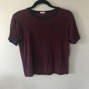 Brandy Melville Ringer Tee
